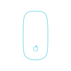 Guide Digital Apple Accessories Magic Mouse 2 Technical Drawing Svg Vector, Free Vectors File
